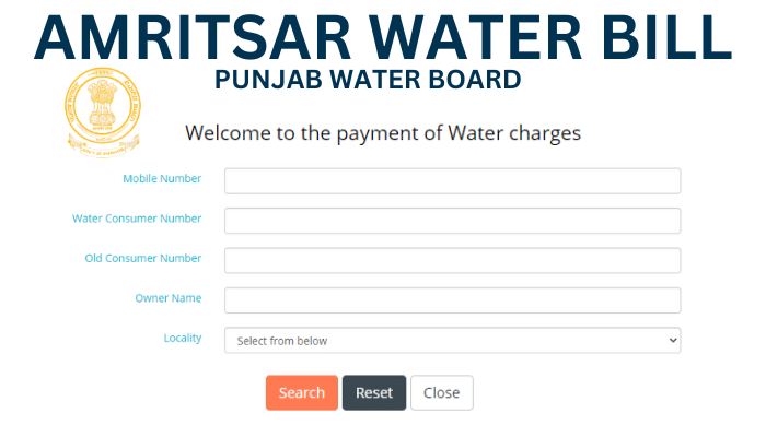 Amritsar Water Bill Online Payment