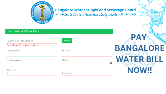 BWSSB Water Bill AMTCORP