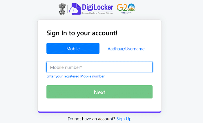 DigiLocker App Login AMTCORP