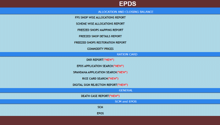 EPDS AP Ration Card Search