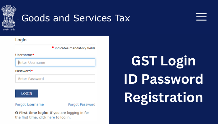 GST Login ID Password