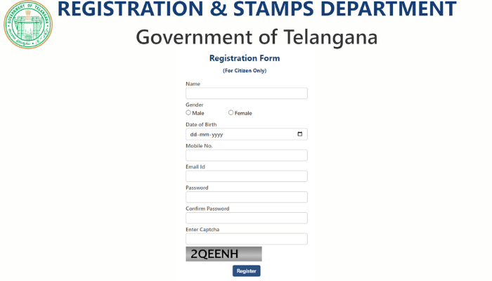 IGRS Telangana EC Search AMTCORP Registration Form