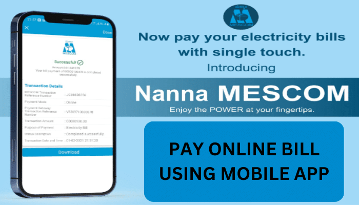 MESCOM Bill Payment Online AMTCORP Nanna Mobile APP