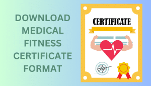 Medical Certificate Format For Leave, Fitness Certificate, Download