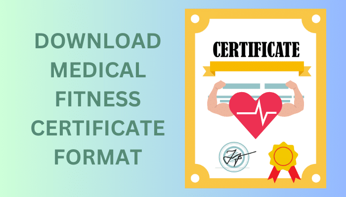 Medical Fitness Certificate Format