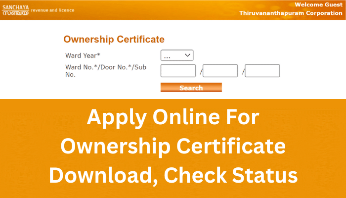 Ownership Certificate Download Kerala