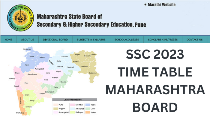 SSC 2023 TIME TABLE MAHARASHTRA BOARD
