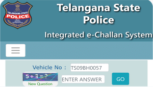 Telangana State Traffic Police Department | Check eChallan Status