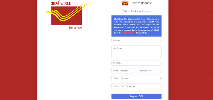 Aadhar Card Link With Mobile Number With India Post
