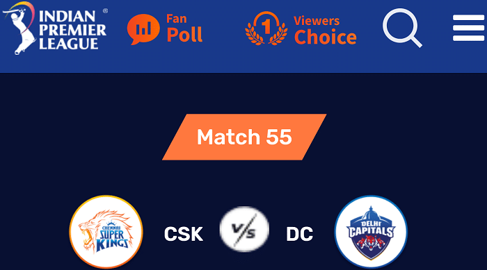 CSK Vs DC Match IPL