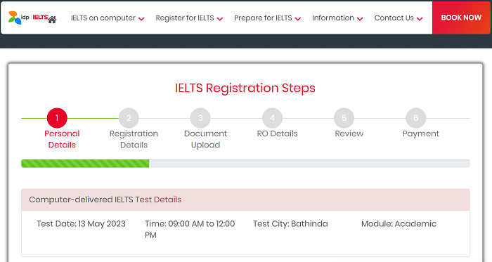 IELTS Registration