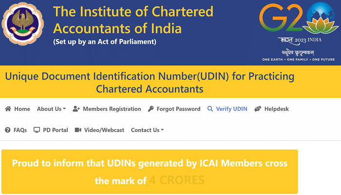 UDIN Login Featured
