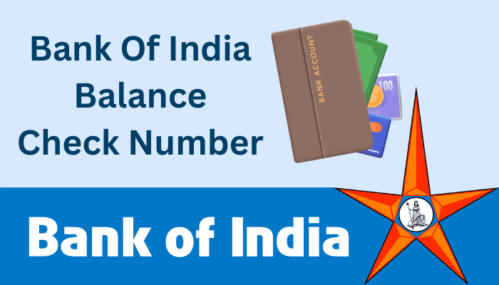 Bank Of India Balance Check Number