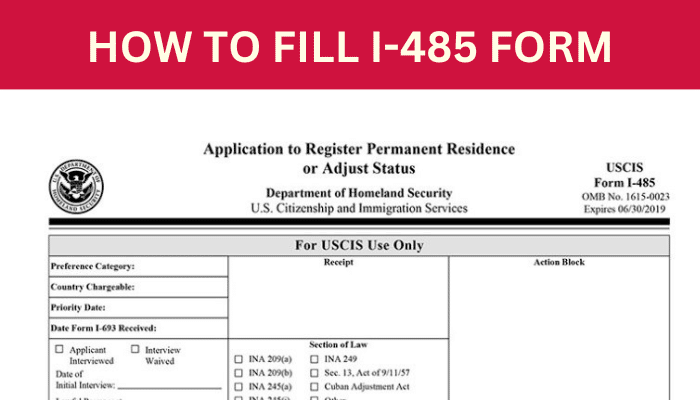 I 485 Form Processing Time Instructions Filling Fee Calculator