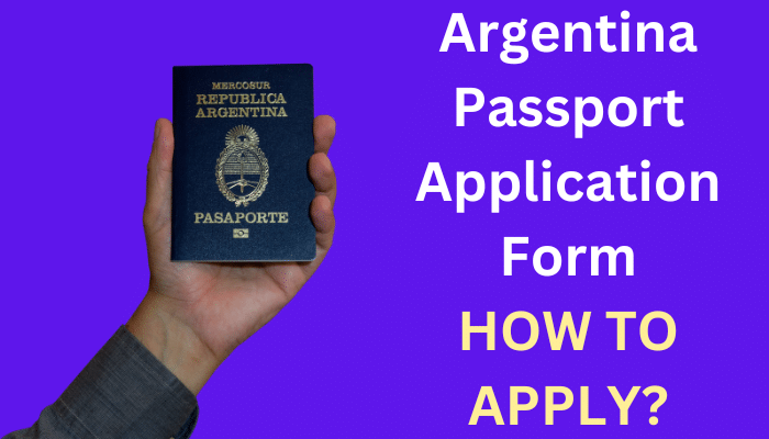 Argentina Passport Application Form