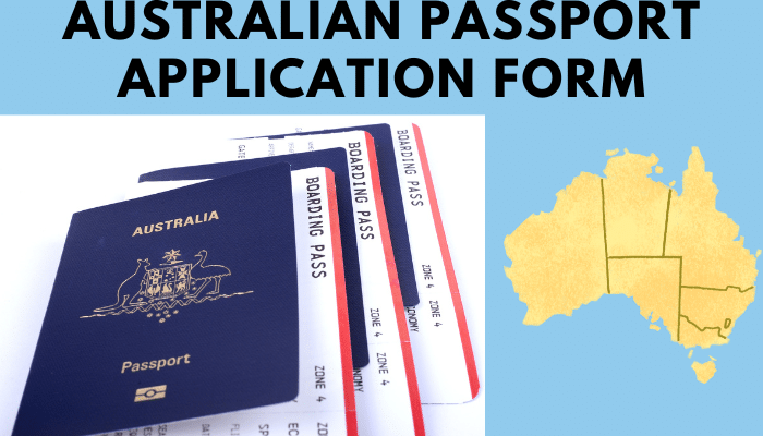Australian Passport Application Form