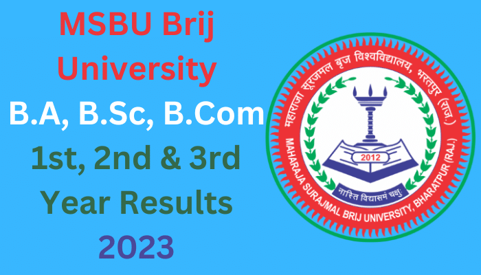 MSBU Brij University Result 2023