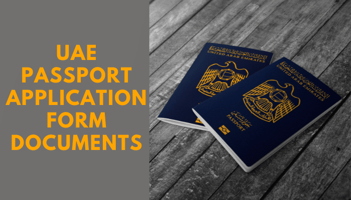 UAE Passport Application Form