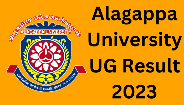 Alagappa University UG Result 2023