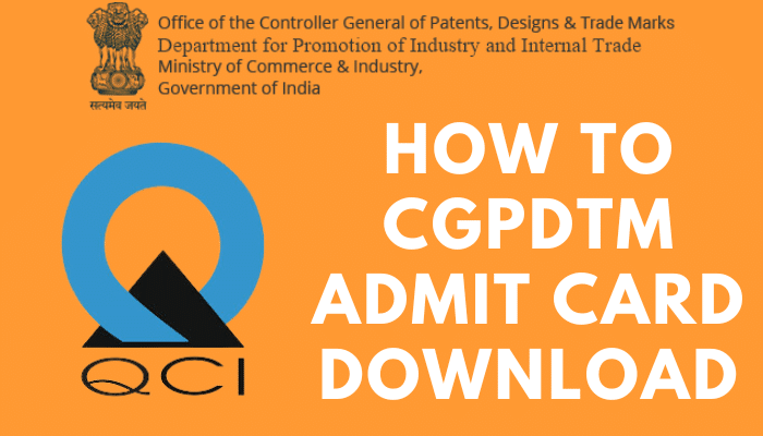 CGPDTM Admit Card 2023 Download