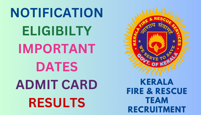 Kerala Fireman Recruitment 188 2023 Notification