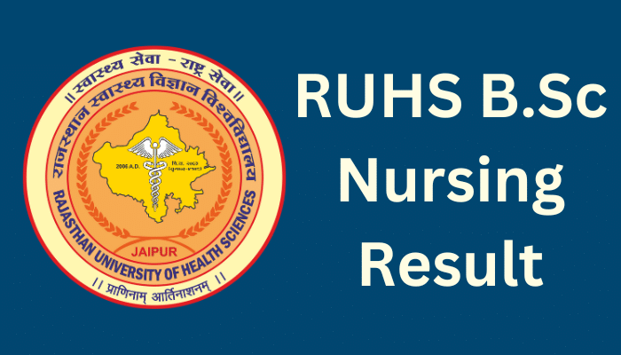 RUHS B.Sc Nursing Result 2023