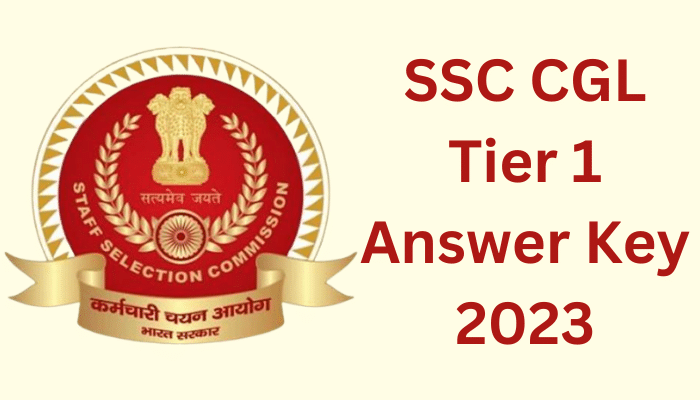 SSC CGL Tier 1 Answer Key 2023