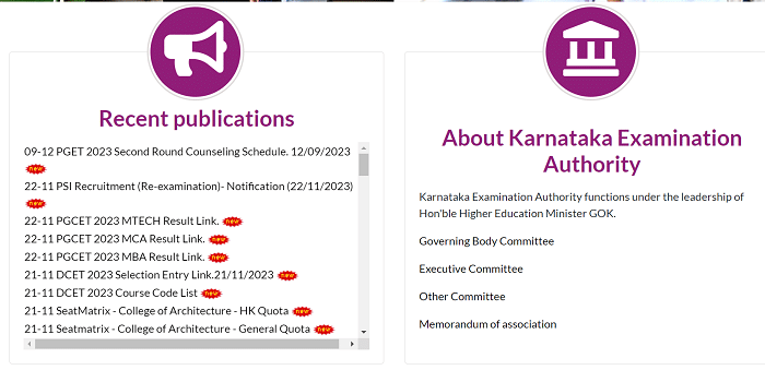Karnataka PGCET 2023