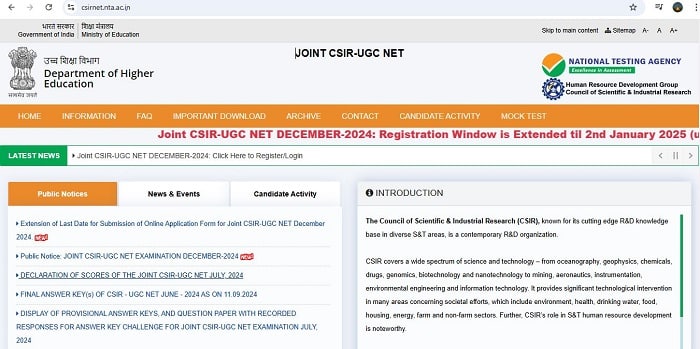 CSIR NET